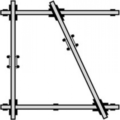 Tre-D plafondrailsysteem 3 x 3